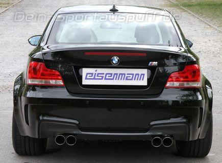 Eisenmann Duplex Komplettanlage ab Kat BMW 1er E82 1M Coupe je 2x83mm rund scharf gerade