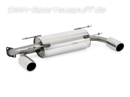 Fox Edelstahl Duplex Sportauspuff Toyota GT86 u. Subaru BRZ je 100mm rund eingerollt seitlich abgeschrägt