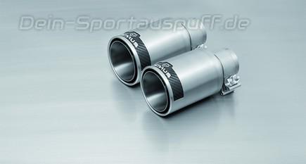 Remus Edelstahl Duplex Endrohrsatz rechts-links je 98mm Street Race rund eingerollt