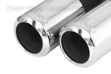 Remus Edelstahl Sportendrohr 2x84mm rund eingerollt
