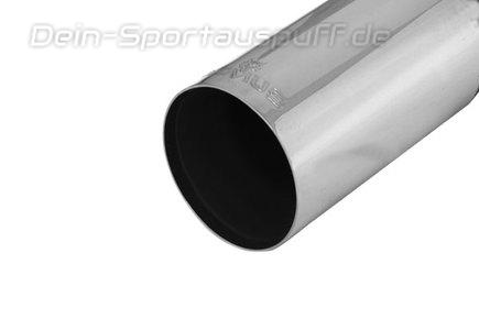 Remus Edelstahl Sportendrohr 90mm rund scharfkantig