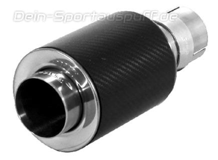 Remus Edelstahl Endrohrbogen links 110mm rund scharfkantig