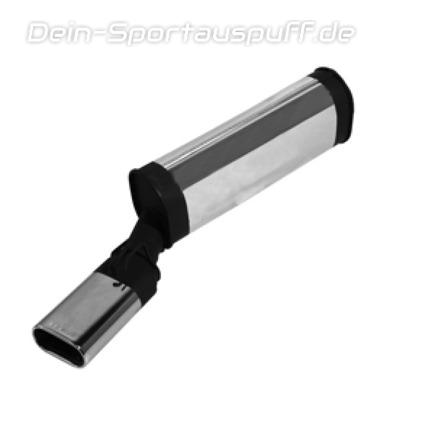 Remus Edelstahl Sportauspuff Alfa Romeo 155 Typ 167 Limousine 2.5TD 135x75mm flachoval eingerollt