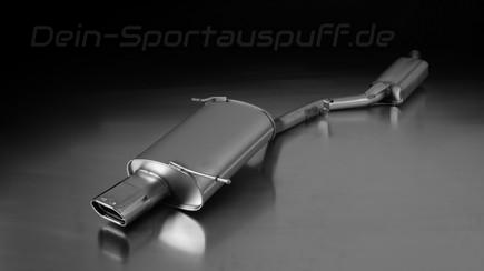 Remus Edelstahl Sportauspuff BMW Z3 Roadster 1.9 135x75mm flachoval eingerollt abgeschrägt