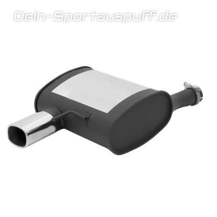 Remus Edelstahl Sportauspuff BMW 3er E46 320td Compact 92x78mm viereckig eingerollt