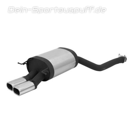 Remus Edelstahl Sportauspuff BMW 7er E65 730d Limousine 2x102x68mm flachoval eingerollt