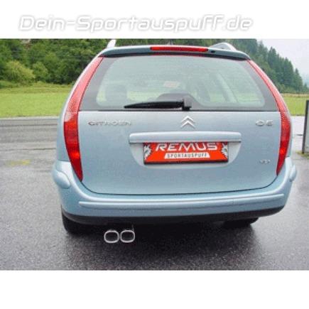 Remus Edelstahl Sportauspuff Citroen C5 Break Typ DE 2x92x78mm viereckig eingerollt