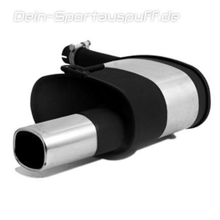 Remus Edelstahl Sportauspuff Ford Mondeo MK2 Typ BAP u. BFP Limo 2.0l 16V 92x78mm viereckig eingerollt
