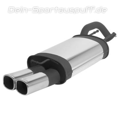 Remus Edelstahl Sportauspuff Hyundai Elantra Typ XD 2x92x78mm viereckig eingerollt