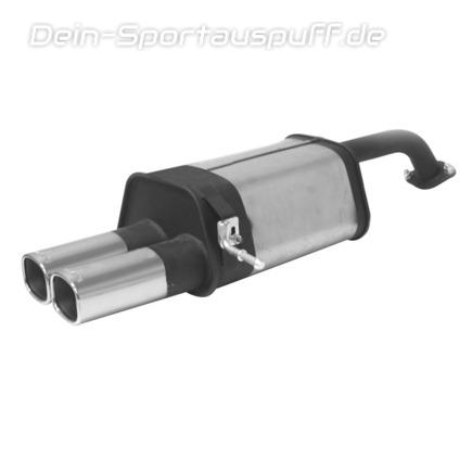 Remus Edelstahl Sportauspuff Mazda Premacy Facelift Typ CPD 2x92x78mm viereckig eingerollt