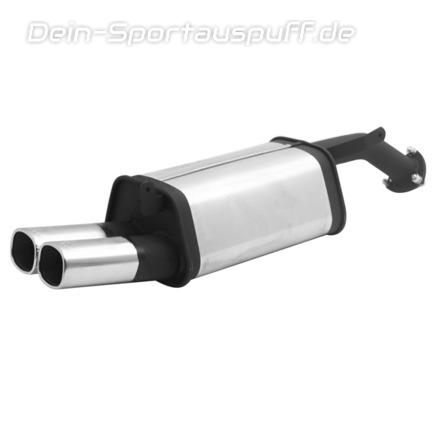 Remus Edelstahl Sportauspuff Mitsubishi Carisma Typ DA0 1.9 DID 2x92x78mm viereckig eingerollt