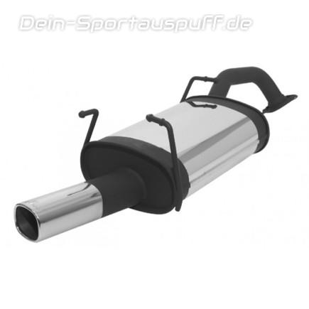 Remus Edelstahl Sportauspuff Nissan Primera Typ P12 Limousine 2.2D 92x78mm viereckig eingerollt