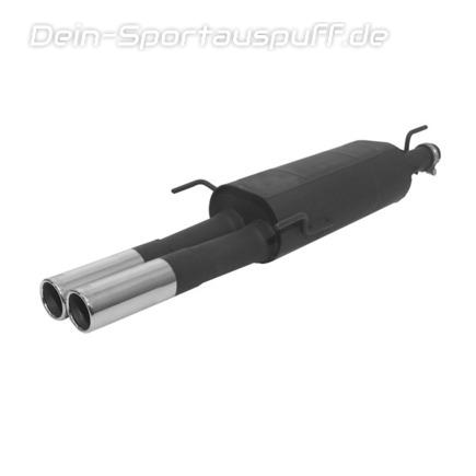 Remus Edelstahl Sportauspuff Opel Astra F Cabrio u. Stufenheck 1.8+2.0 16V 2x76mm rund eingerollt