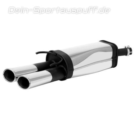 Remus Edelstahl Sportauspuff Opel Tigra A 2x82x67mm oval eingerollt