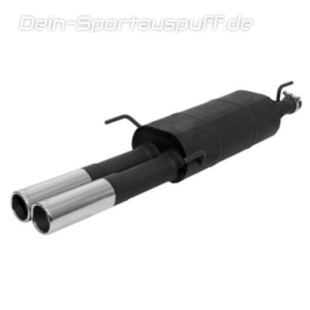 Remus Edelstahl Sportauspuff Opel Astra F Cabrio u. Stufenheck 2x76mm rund eingerollt