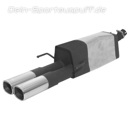 Remus Edelstahl Sportauspuff Opel Astra G Stufenheck mit Steckverbindung 2x92x78mm viereckig eingerollt