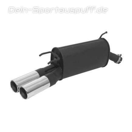 Remus Edelstahl Sportauspuff Opel Omega B Caravan Diesel 2x90mm rund eingerollt