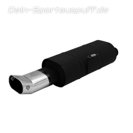 Remus Edelstahl Sportauspuff Peugeot 205 Typ GT mit Kat 135x75mm DTM flachoval eingerollt