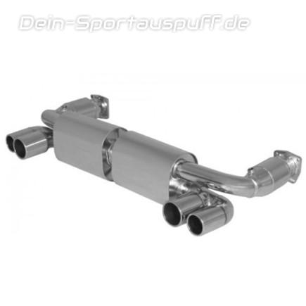 Remus Edelstahl Duplex Komplettanlage inkl. Kat Porsche 911 Typ 996 911 GT2 je 2x76+90mm rund eingerollt