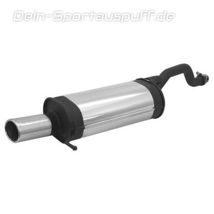 Remus Edelstahl Sportauspuff Seat Ibiza Typ 6K Anschluss Ø42mm 97x80mm oval eingerollt