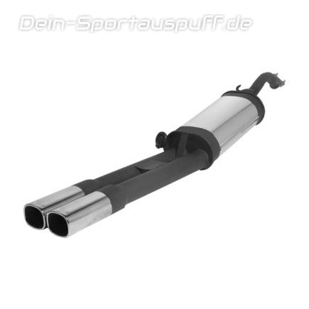 Remus Edelstahl Sportauspuff Seat Toledo Typ 1L 2x92x78mm viereckig eingerollt