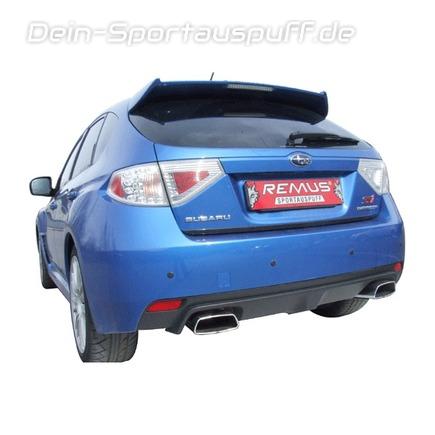 Remus Edelstahl Duplex Sportauspuff Subaru Impreza WRX STI 4WD Typ G3 EJ25 je 185x85mm trapezförmig eingerollt