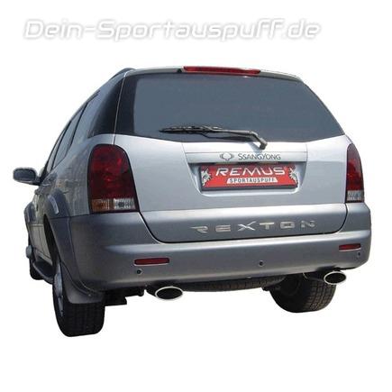Remus Edelstahl Duplex Endrohrgeweih Ssang Yong Rexton Typ RJ je 138x90mm oval eingerollt abgeschrägt