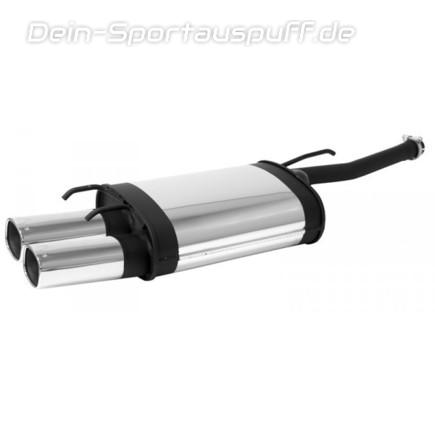 Remus Edelstahl Sportauspuff Toyota Avensis Typ T25 Limousine 2x92x78mm viereckig eingerollt