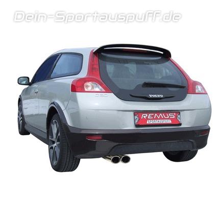 Remus Edelstahl Sportauspuff Volvo C30 Typ M Schrägheck 2x82x67mm oval eingerollt