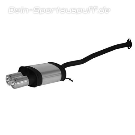 Remus Edelstahl Sportauspuff rechts BMW X5 E53 Benzinmod. 2x84mm Edition rund eingerollt mit ausgestanztem Schriftzug