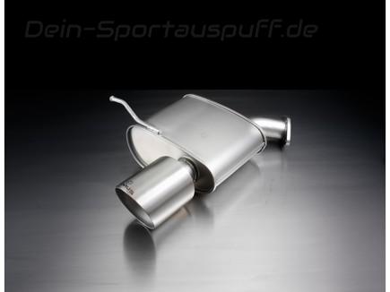 Remus Edelstahl Sportauspuff links Jeep Grand Chrerokee 4x4 Typ WK 127mm Matt-Optik rund scharfkantig abgeschrägt