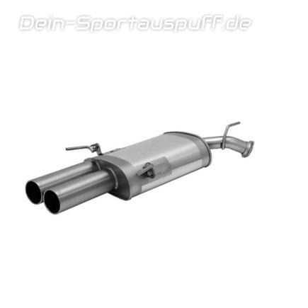 Remus Edelstahl Sportauspuff Wild Label Opel Vectra B Stufenheck 2x90mm rund eingerollt