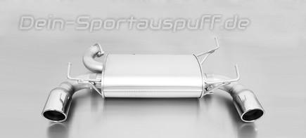 Remus Edelstahl Duplex Sportauspuff Nissan 350Z je 102mm rund eingerollt abgeschrägt