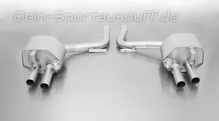 Remus Edelstahl Duplex Sportauspuff mit Klappensteuerung Porsche Panamera S 4S inkl. Turbo