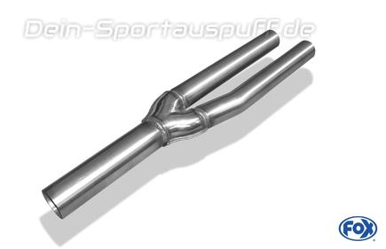 Fox Edelstahl Verbidnungsrohr zum Doppel-Kat Audi A4 B6 Typ 8E Limousine/Avant 2.4l