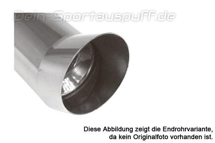 Fox Edelstahl Auspuffendrohr anschweißbar Ø 90mm DTM rund Länge 400mm Typ 19