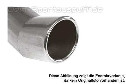 Fox Edelstahl Auspuffendrohr zum Anschweißen Ø 80mm DTM rund Länge 300mm Typ 20