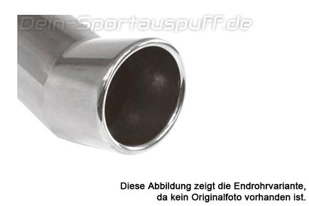 Fox Edelstahl Auspuffendrohr zum Anschweißen Ø 80mm DTM rund Länge 400mm Typ 21