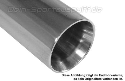 Fox Edelstahl Auspuffendrohr zum Anschweißen Ø 76mm rund Länge 300mm Typ 24