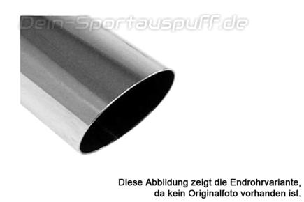 Fox Edelstahl Auspuff Endrohr zum Anschweißen 115x85mm oval Länge 300mm Typ 30