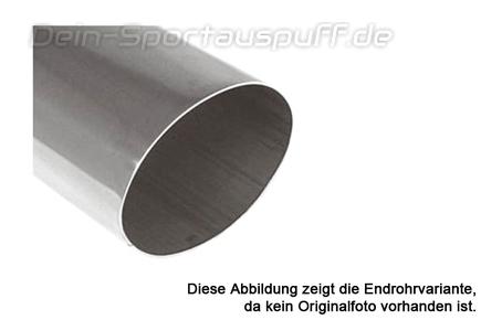 Fox Edelstahl Auspuffendrohr zum Anschweißen 115x85mm oval Länge 300mm Typ 34