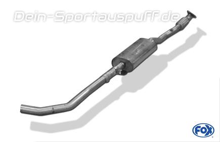 Fox Edelstahl Sport-Vorschalldämpfer inkl. Flexrohr Opel Adam 1.2l 1.4l