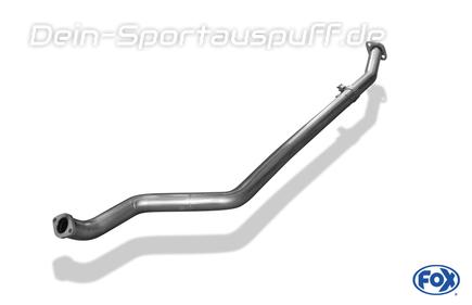 Fox Edelstahl Vorschalldämpfer-Ersatzrohr Nissan Micra K12 Bj.03-10 mit Flanschanschluss