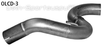 Bastuck Edelstahl Verbundungsrohr hinten (für Duplex ESD) Opel Adam
