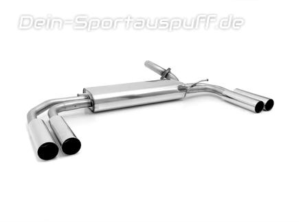 Fox Edelstahl Duplex Sportauspuff inkl. Verbindungsrohr Mercedes Vito u. Viano W639 V639 je 2x80mm rund scharf gerade