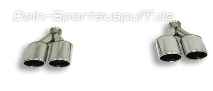 Supersprint Edelstahl Duplex Sportauspuff Range Rover 3 u. Sport Supercharged je 2x 120x80mm oval eingerollt