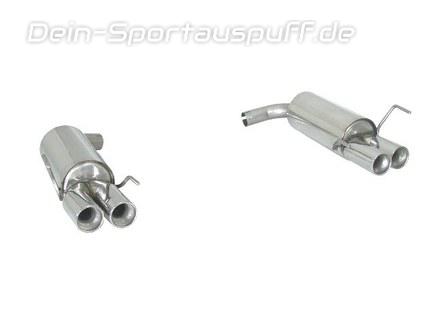 Ragazzon Edelstahl Duplex Sportauspuff Alfa Romeo 159 2.2l JTS Limo u. Sportwagon mit Cadamuro-Heck je 2x80mm rund eingerollt