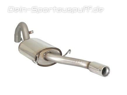 Ragazzon Edelstahl Sportauspuff Alfa Romeo 75 2.5l 3.0l V6 mit Kat 80mm rund eingerollt