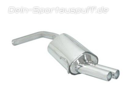 Ragazzon Edelstahl Sport-Endschalldämpfer Alfa Romeo GT 3.2l GTA 2x80mm rund eingerollt versetzt