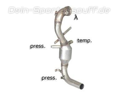Ragazzon Edelstahl Sport-Kat inkl. Partikelfilter-Ersatzrohr Alfa Romeo MiTo 1.3 JTDM 70kW
